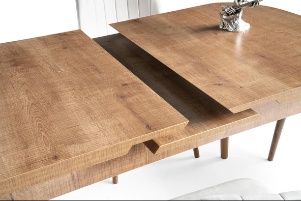 Nisa Açılır MDF Oval Mutfak Masası 70x110 - Resim 6