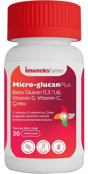 İmuneks Micro-Glucan Plus Beta Glukan 30 Kapsül