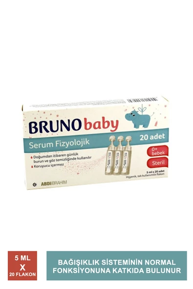 Bruno Baby Serum Fizyolojik 5 ml x 20 Flakon