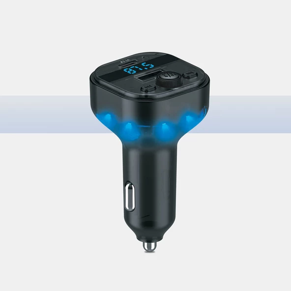 Zuidid FM15 Hızlı Şarj Destekli Bluetooht 5.3 Araç Kiti - FM Transmitter