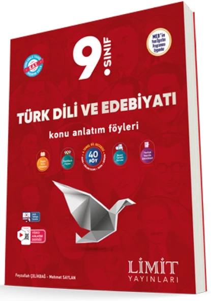 Limit 2025 9. Sınıf Türk Dili Ve Edebiyatı Konu Anlatım Föy Güncel Müfredat