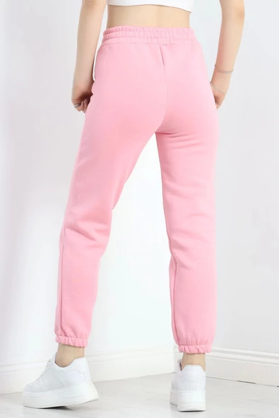 Paça Lastikli 3 İplik Eşofman Altı Açıkpembe - 20956.1878. - 10