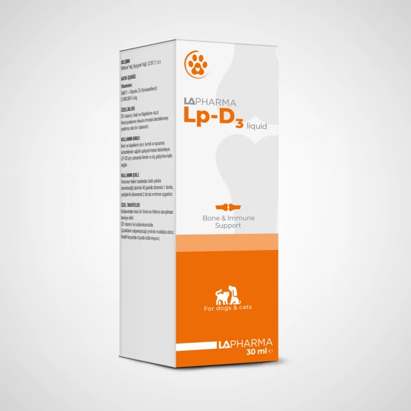 Lapharma LP-D3 Kedi Köpek Vitamin 30 ml