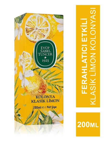 Eyüp Sabri Tuncer Klasik Limon Kolonyası 200 ml Pet Şişe