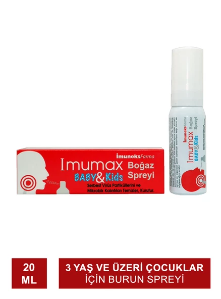 İmuneks Imumax Baby & Kids Boğaz Spreyi 20 ml