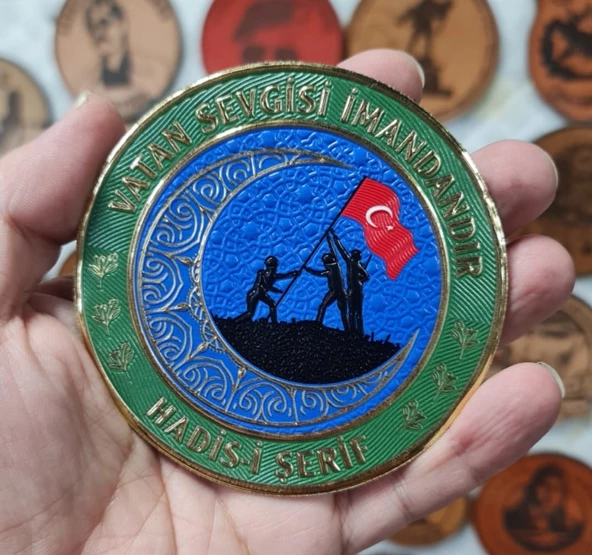 ASKER PEÇ - VATAN SEVGİSİ İMANDANDIR - Arma - TPU Patch - Resim 2