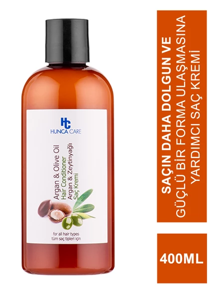 Hunca Care Argan & Zeytinyağlı Saç Kremi 400 ml