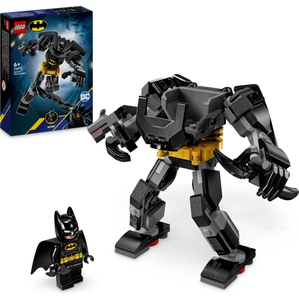 LEGO 76270 DC Batman™: Batman Robot Zırhı 76270 # 6 Yaş ve Üzeri Süper Kahraman Sevenler İçin Batman Minifigürü İçeren Aksiyon Figürü Yapım Seti (140 Parça)