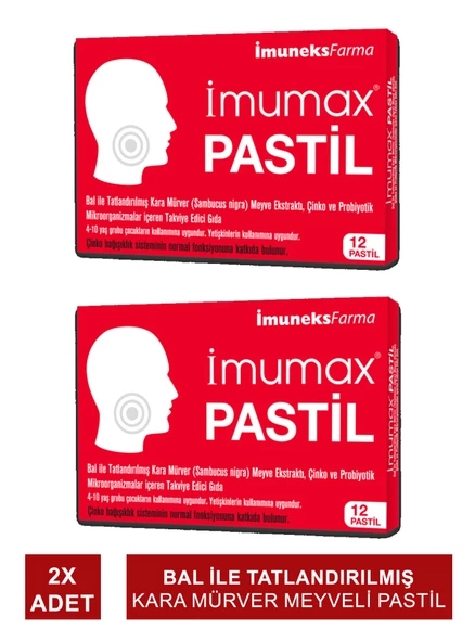 İmuneks Imumax Pastil 12 Adet x 2 Adet