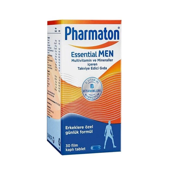 Pharmaton Essential Men Takviye Edici Gıda 30 Tablet ürün görseli