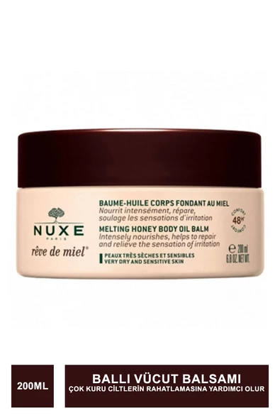 Nuxe Reve De Miel Melting Honey Body Oil Balm Ballı Vücut Balsamı 200 ml