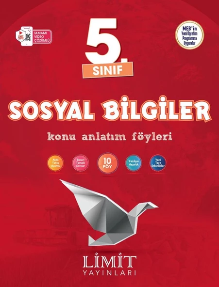 Limit 2025 5. Sınıf Sosyal Bilgiler Konu Anlatım Föyleri Güncel Müfredat