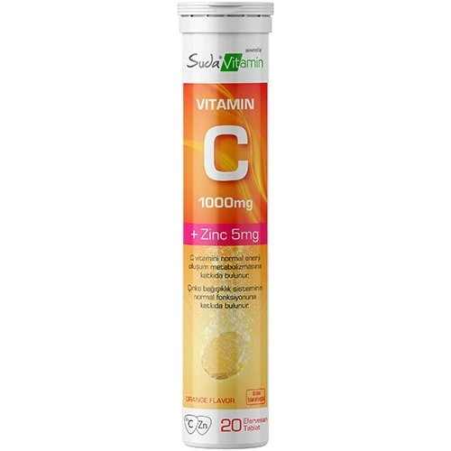Suda Vitamin Vitamin C 1000mg + Zinc 5mg 20 Efervesan