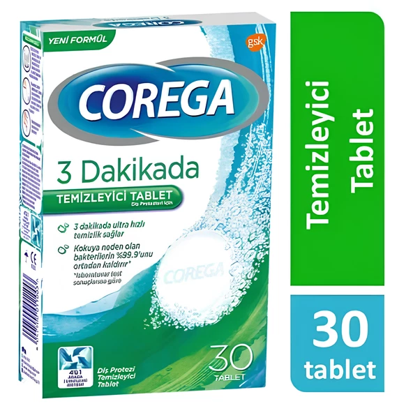 Corega Diş Protezi Temizleyici 30 Tablet