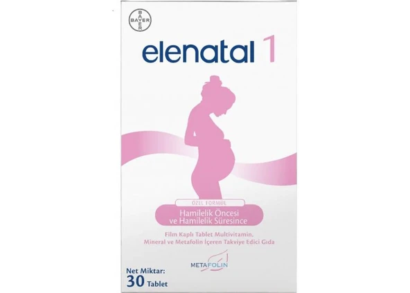 Elenatal 1 Takviye Edici Gıda 30 Tablet