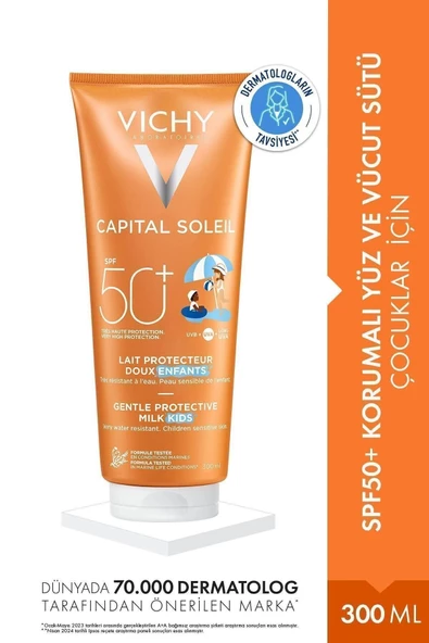 Vichy Capital Soleil Spf 50+ Milk For Children Güneş Sütü 300 ml