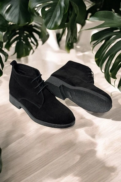 Casso Hakiki Deri Ortopedik Kauçuk Kaymaz Taban Kadın Bağcıklı HaşPapi Bot - Resim 10