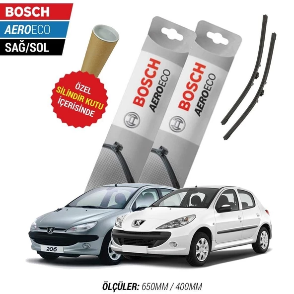 Peugeot 206 2000  Silecek Takımı Bosch Aeroeco ürün görseli