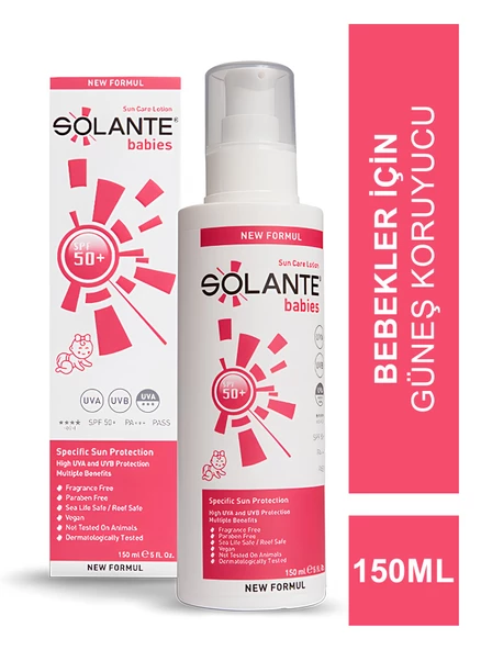 Solante Baby Bebek Güneş Koruyucu Losyon SPF 50+ 150 ml