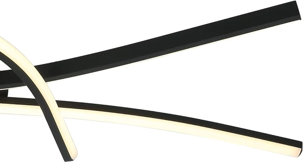 Lucea CARNOT 3 LU SIYAH LEDLI PLAFONYER 3000K 42W - Resim 3