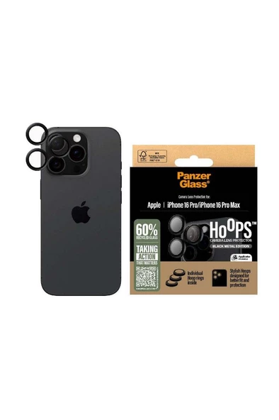 PanzerGlass iPhone 16/16 Plus Uyumlu Hoops Transparan Kamera Koruyucu - 2