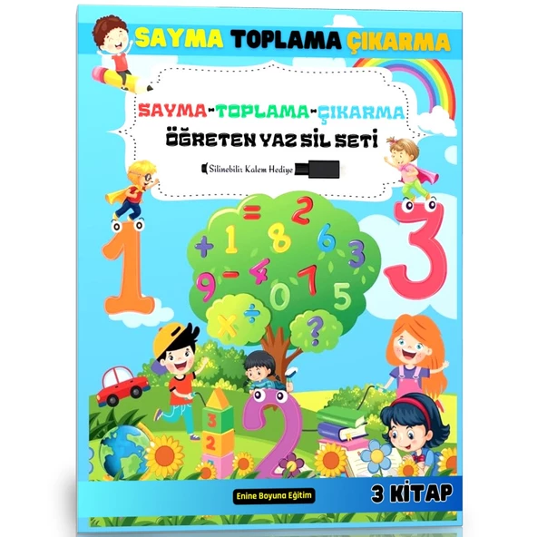 Okul Öncesi Sayma Toplama ve Çıkarma YAZ-SİL Kitabı ürün görseli 1