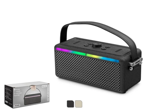 Hadron Siyah Bluetooth Speaker 185 x 78 x 78 MM Bluetooth Hoparlör