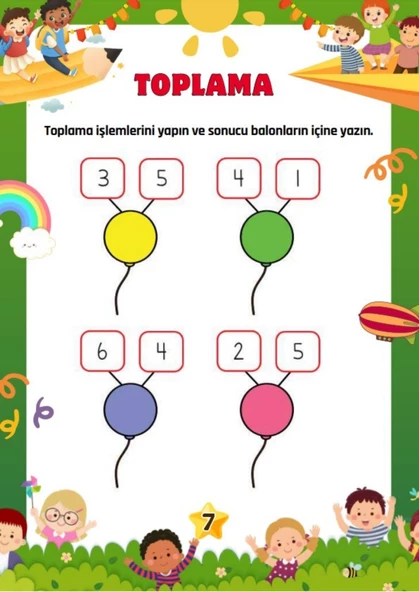 Okul Öncesi Sayma Toplama ve Çıkarma YAZ-SİL Kitabı - Resim 2