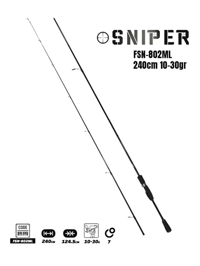 Fujin Sniper 240cm 10-30gr Spin Kamış FSN-802ML