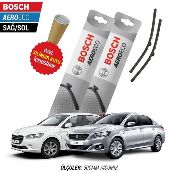 Peugeot 301 2015  Silecek Takımı Bosch Aeroeco - Resim 3