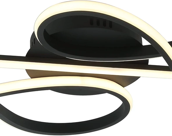 Lucea CARNOT 3 LU SIYAH LEDLI PLAFONYER 3000K 42W - Resim 4