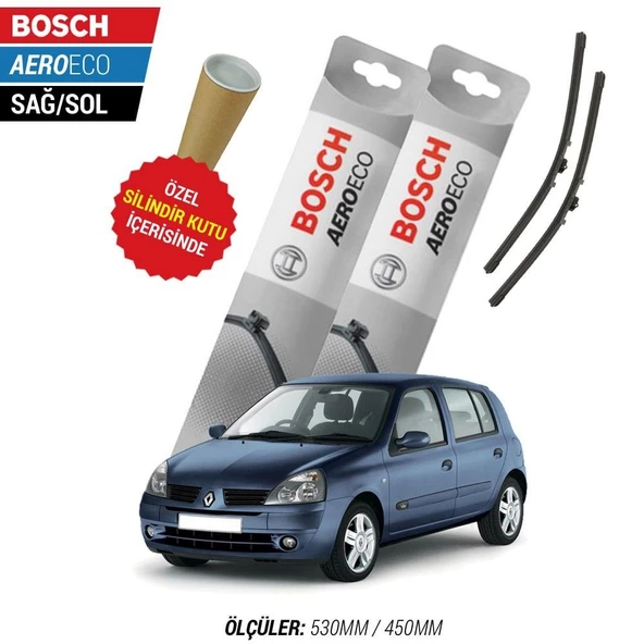 Renault Clio 2 2000  Silecek Takımı Bosch Aeroeco - Resim 3