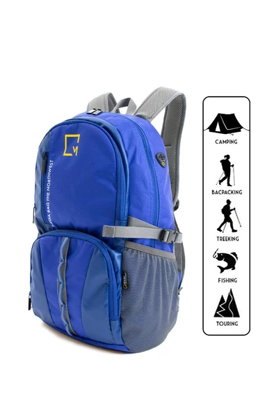 Unisex Dağcı Çantası Kamp Çantası 43*30 Cm Seyahat Çantası Treeking Yürüyüş Çantası Outdoor Çanta - 4