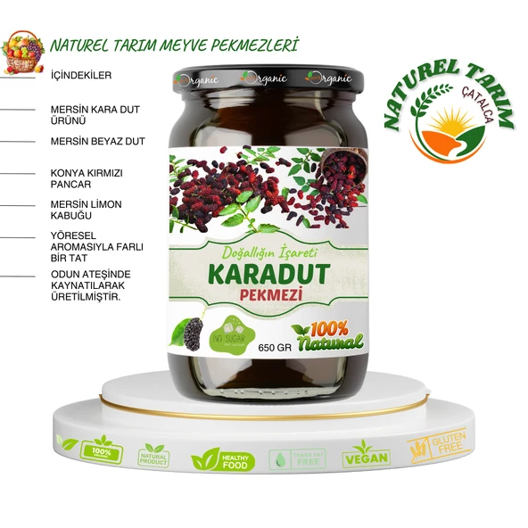 DUT PEKMEZİ & ÇİĞ SUSAM TAHİNİ 2 Lİ PAKET ( 650 gr + 650 gr ) - 3
