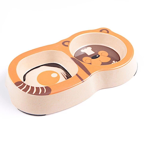 Bobo Bambu İkili Mama ve Su Kabı BO-3140Z ( 200+250ml ) Cooking - 2