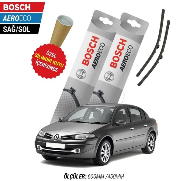 Renault Megane 2 2006  Silecek Takımı Bosch Aeroeco