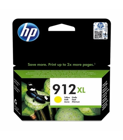 HP 3YL83AE (912XL) YUKSEK KAPASITI SARI MUREKKEP KARTUS 825 SAYFA - 2