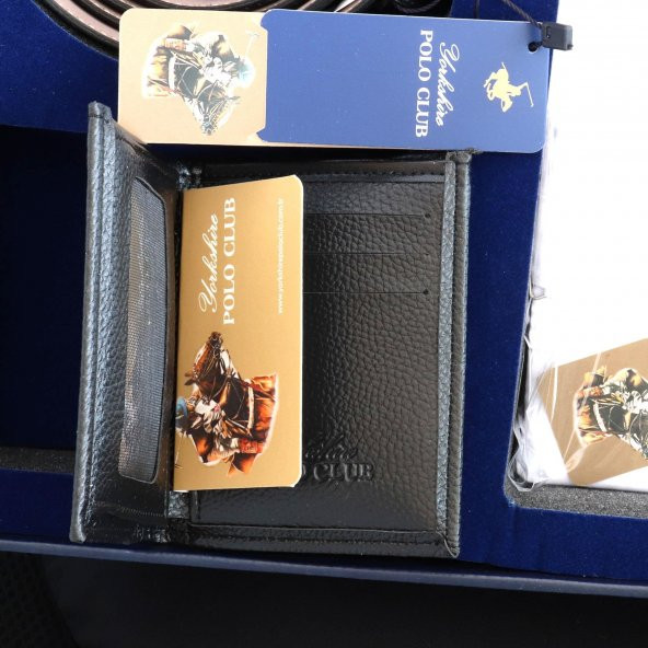 Yorkshire Polo Club Pamuk Gömlek Cüzdan Kravat Kemer Ceyiz Seti - 4