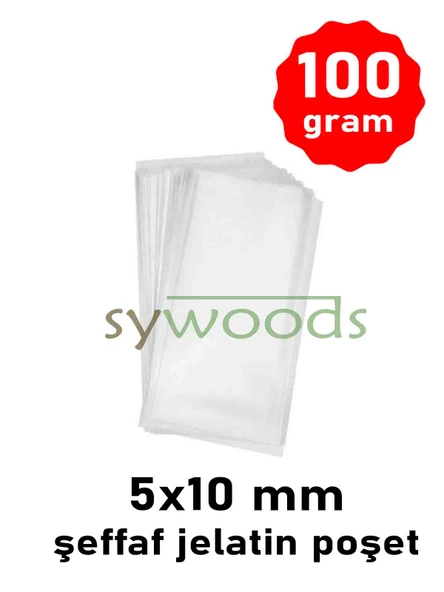 100 GRAM 5X10 CM MİNİ ŞEFFAF JELATİN POŞET BANTSIZ DÜZ