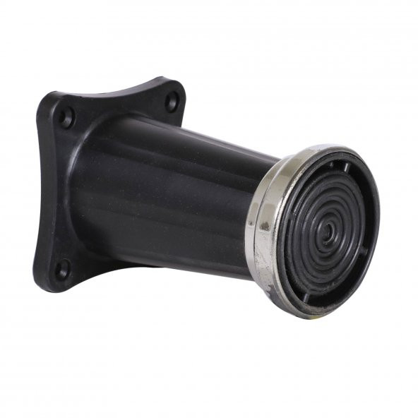 Yıldız Mobilya Masa Puf Sehpa TV Ünitesi Ayağı Siyah Krom Baza Ayak 8 cm (4 Adet) - Resim 4