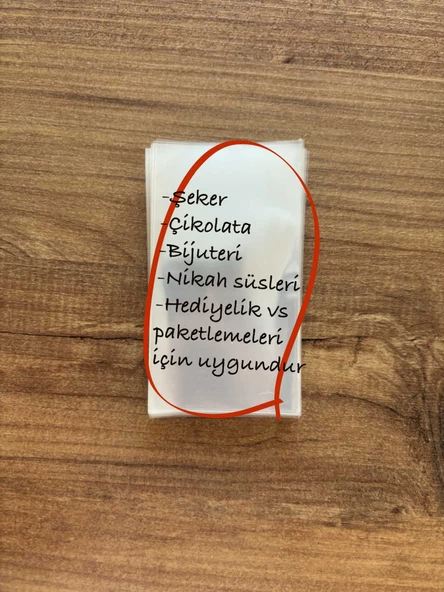 100 GRAM 5X10 CM MİNİ ŞEFFAF JELATİN POŞET BANTSIZ DÜZ - 3