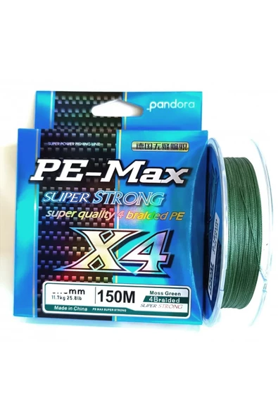 Pandora Pe-max 4x 150mt Moss Green İp Misina 0,10 mm