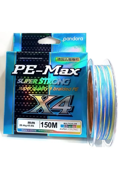 Pandora Pe-max 4x 150mt  Multıcolor İp Misina 0,14 Mm