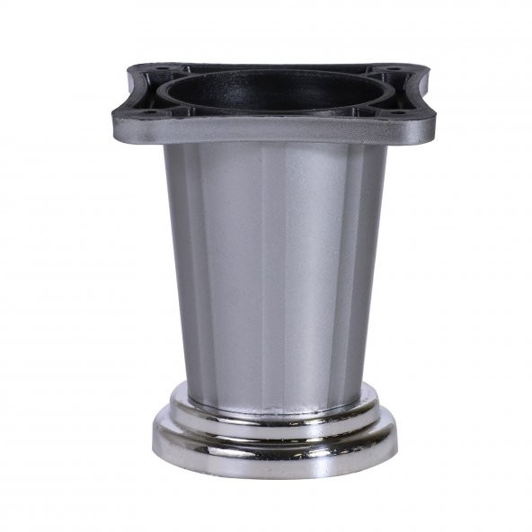 Yıldız Mobilya Masa Puf Sehpa TV Ünitesi Ayağı Saten Krom Baza Ayak 8 cm (4 Adet) - 2