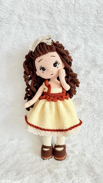 Vera Bebek Amigurumi Organik Oyuncak - Resim 3