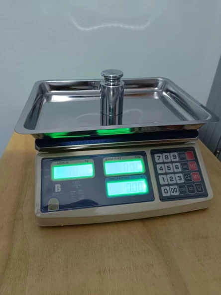 30 KG-2025 ONAYLI MÜHÜRLÜ TERAZİ-FİYAT HESAPLI TARTI-UZUN ŞARJ-SUYA DAYANIKLI-PRO MODEL-2 YIL GARANTİ - 8