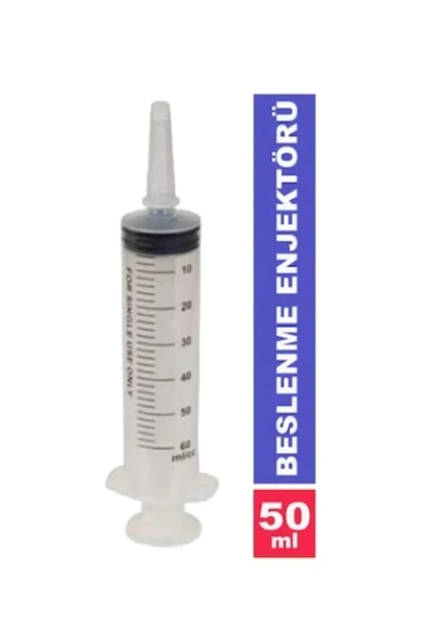 Genject Beslenme Katater Enjektörü Gavaj & Çam Uçlu Şırınga 50 ml 25 Adet