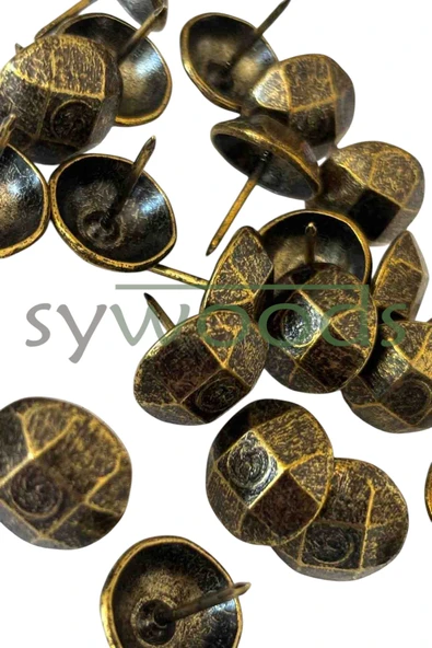 25 ADET 18 MM PENTAGON KABARA RAPTİYE HOBİ ÇİVİSİ KOLTUK ÇANTA TASARIM KOLTUK SANDALYE SÜSLEME AKSESUAR