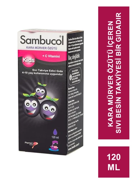 Sambucol Kids Kara Mürver Özütü  Likit Şurup 120 ml