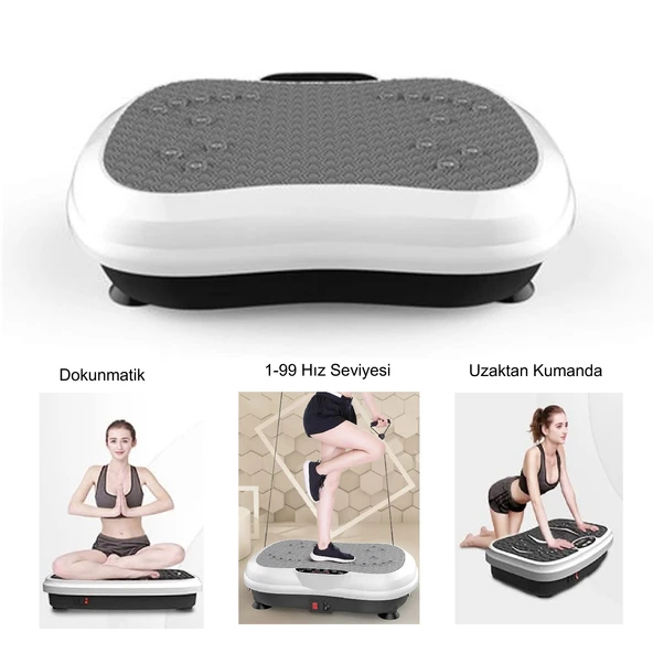 HyMark Fitness Egzersiz ve Kondisyon Aleti 120 kg Taşıma Titreşimli Yağ Yakma Spor Vücut Şekillendirme ürün görseli